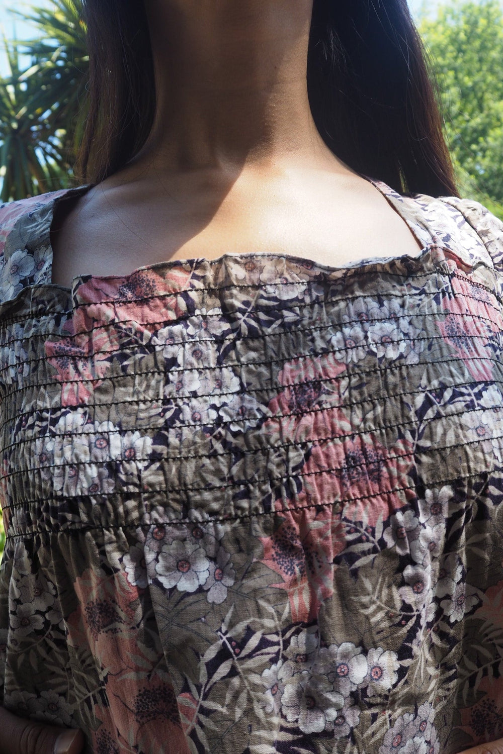 70's Dorothy Perkins Maxi Dress with Babushka Scarf | UK Botanical Print