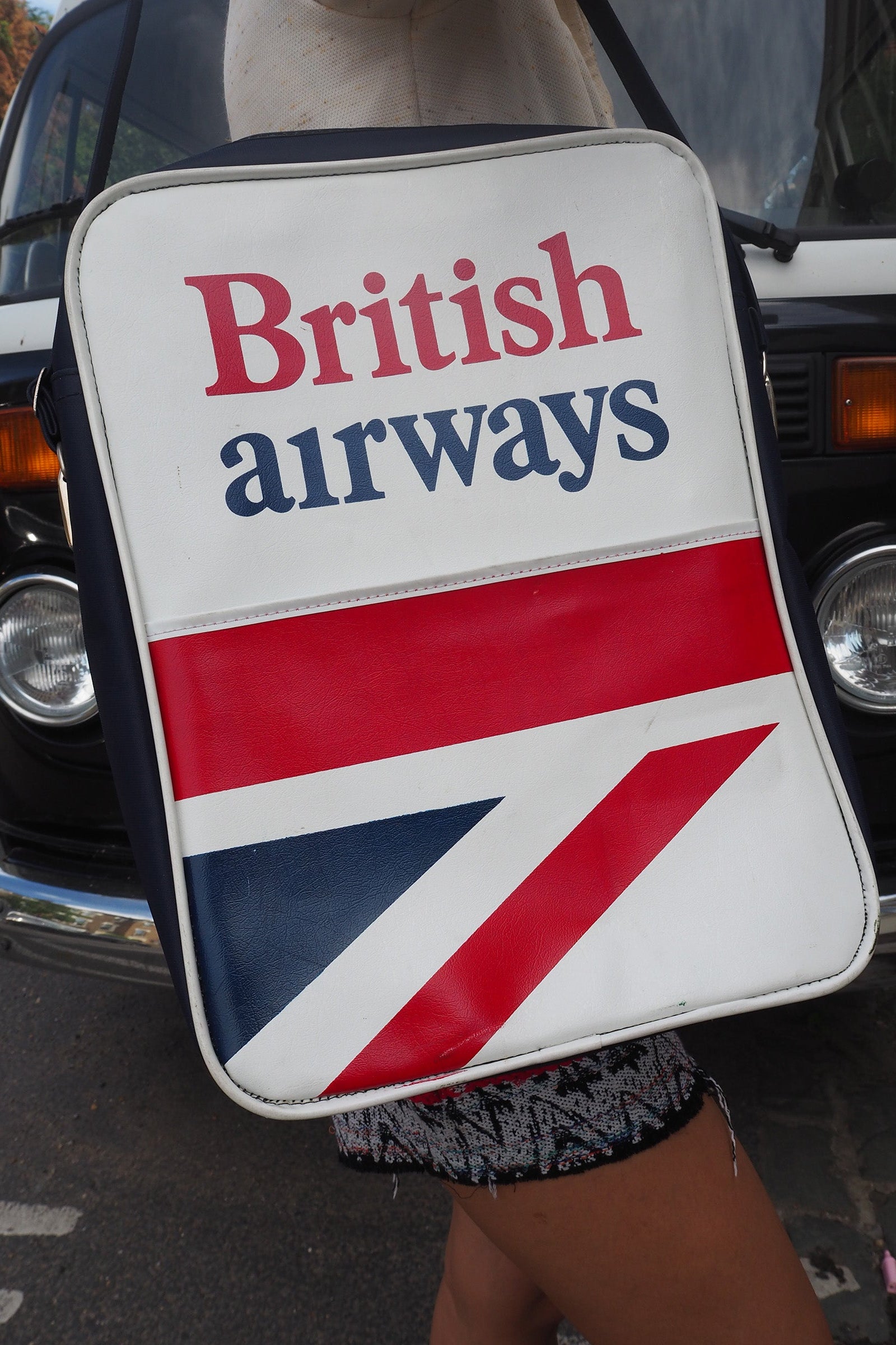 70's British Airways Bag Vintage | Airline Flight Bag Collector's Item