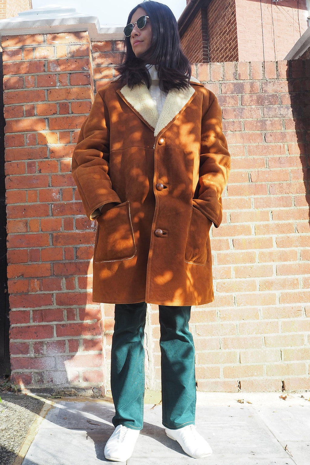 Mouton Coat Drapers Glastonbury | Vintage Sheepskin Coat Men’s
