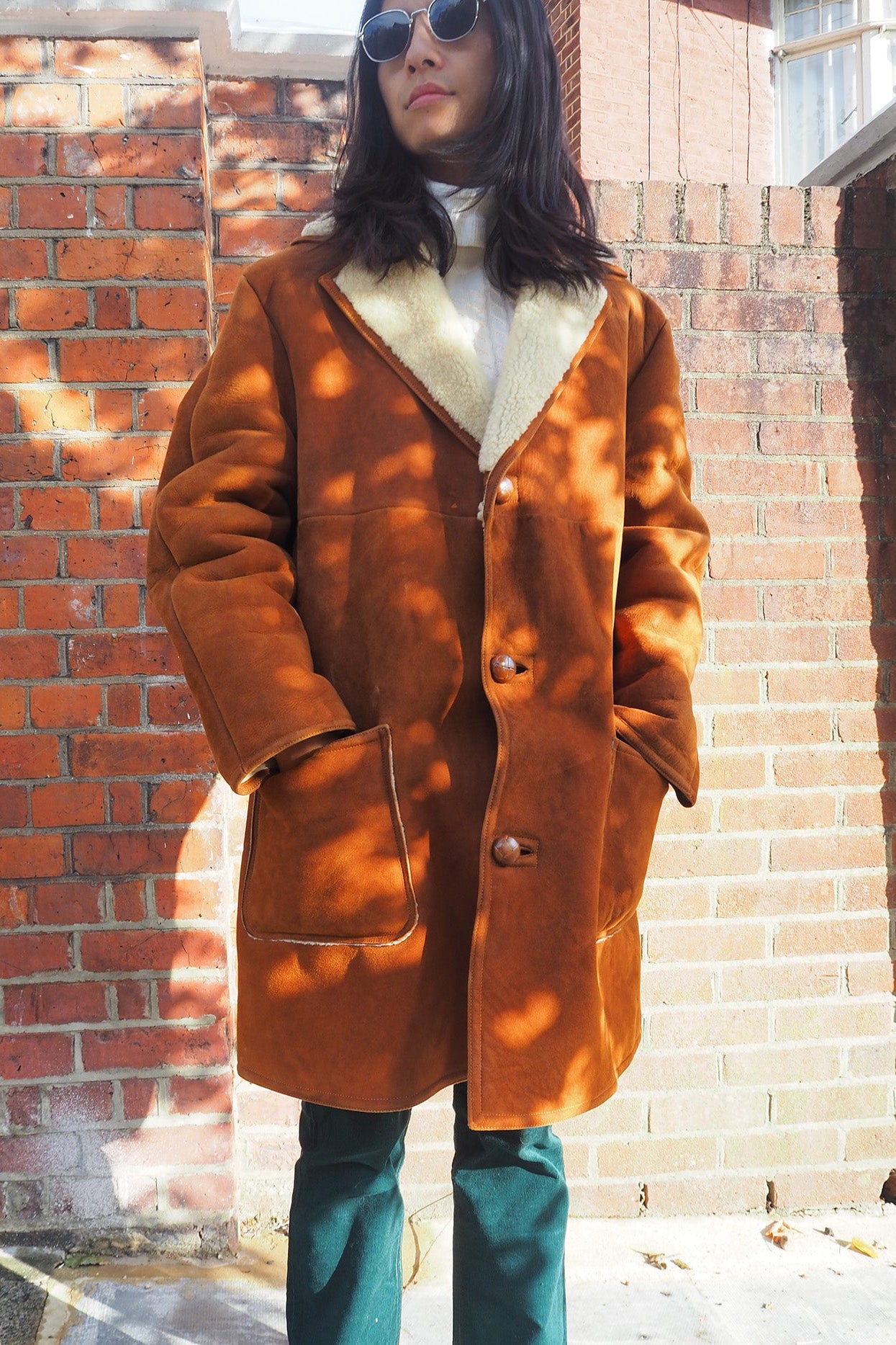 Mouton Coat Drapers Glastonbury | Vintage Sheepskin Coat Men’s