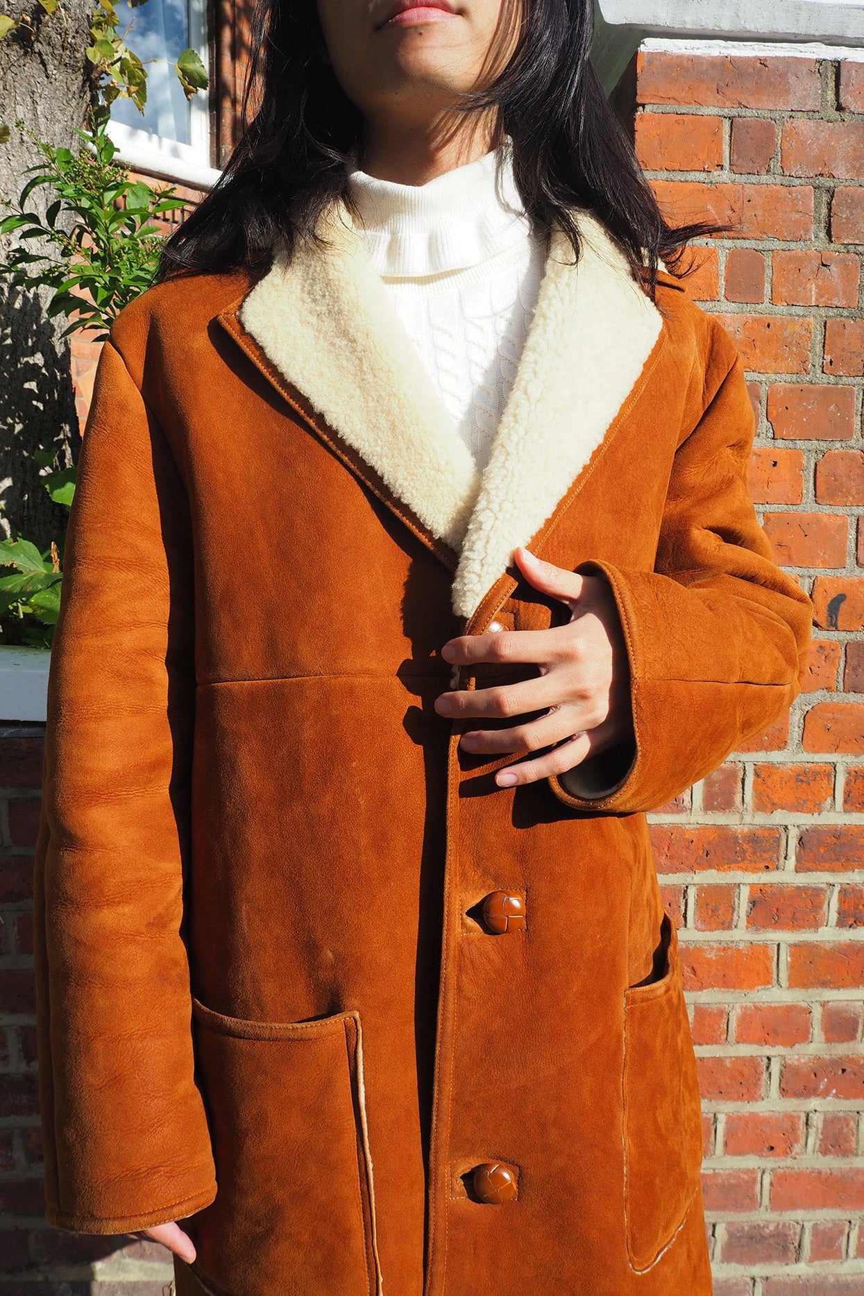 Mouton Coat Drapers Glastonbury | Vintage Sheepskin Coat Men’s