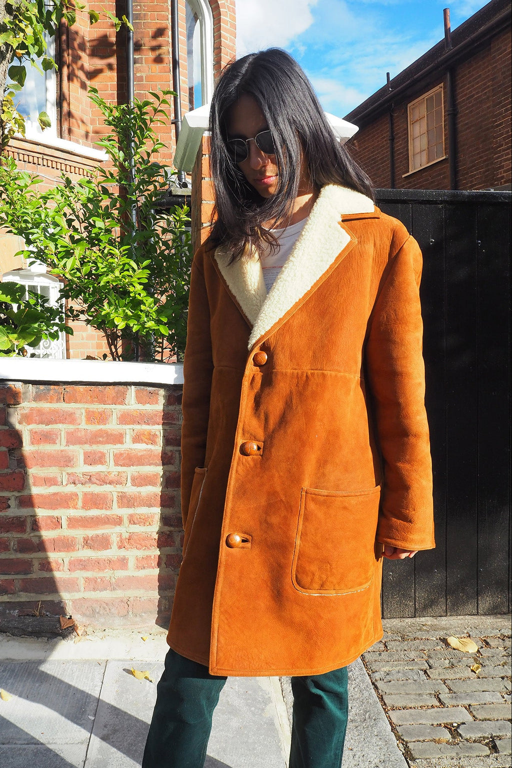 Mouton Coat Drapers Glastonbury | Vintage Sheepskin Coat Men’s