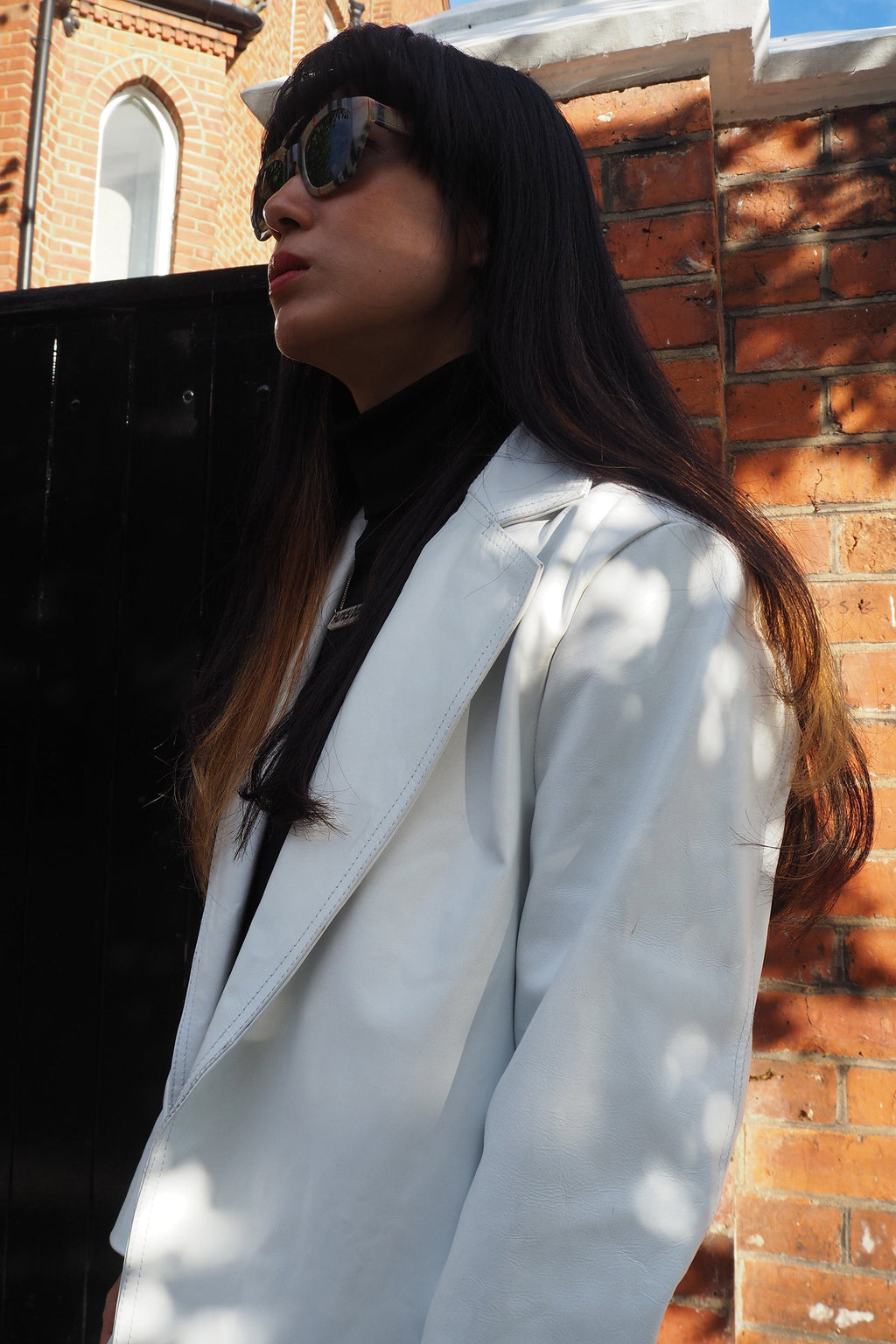 60's White Fake Leather Coat London Vintage | Yé-Yé Girl Style