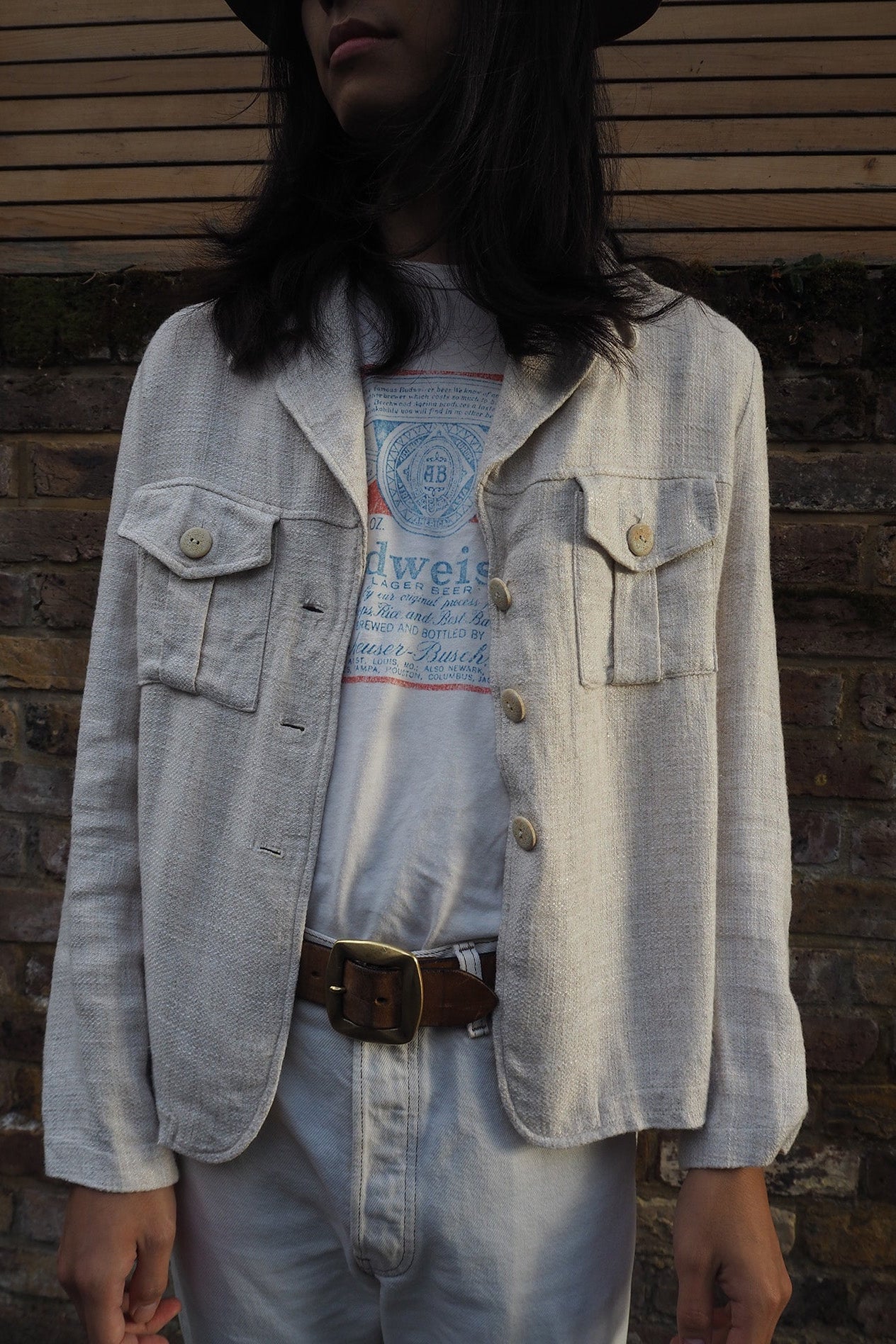 70's Linen Jacket Ester Lane London Vintage | Casual Relaxed Fit