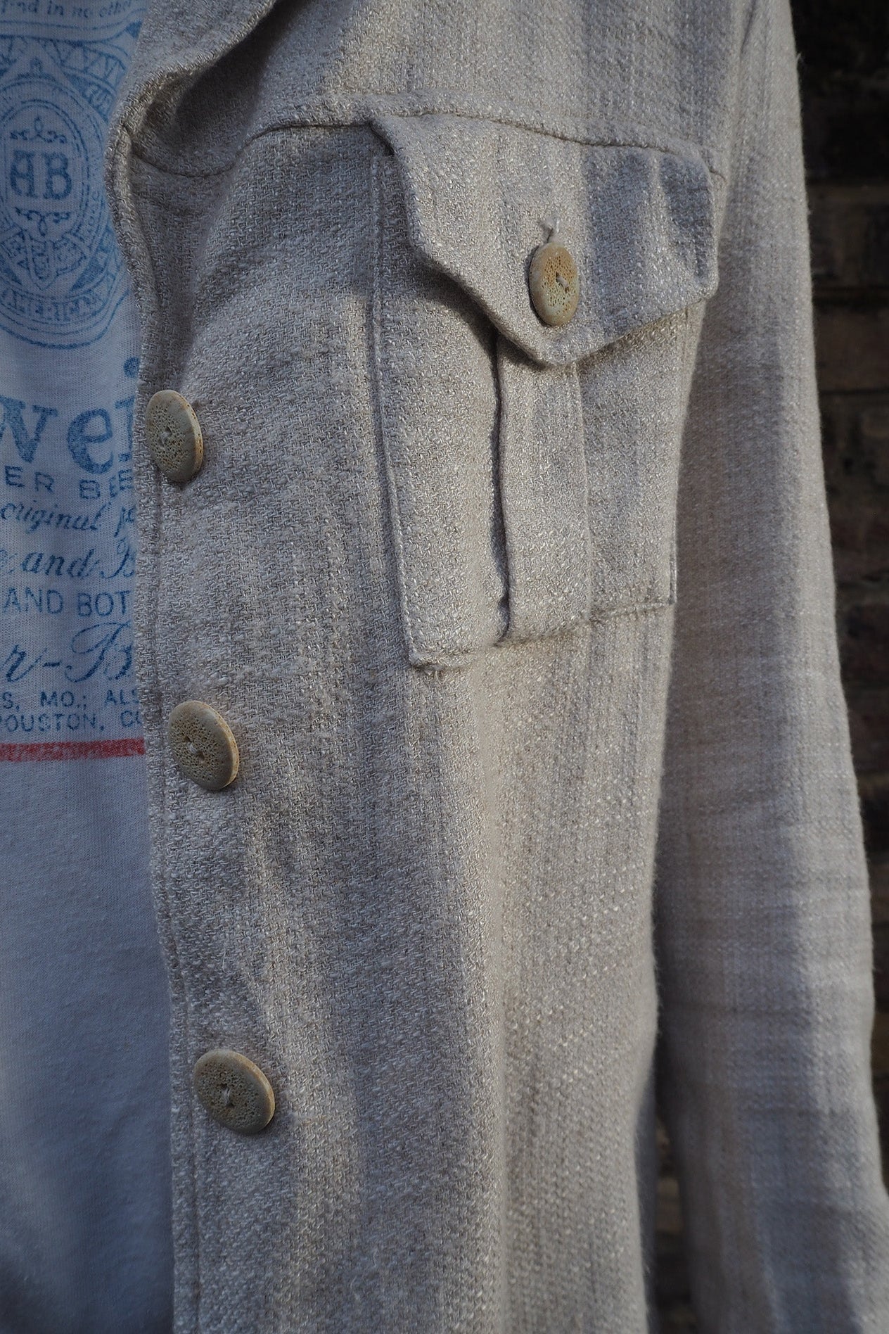 70's Linen Jacket Ester Lane London Vintage | Casual Relaxed Fit