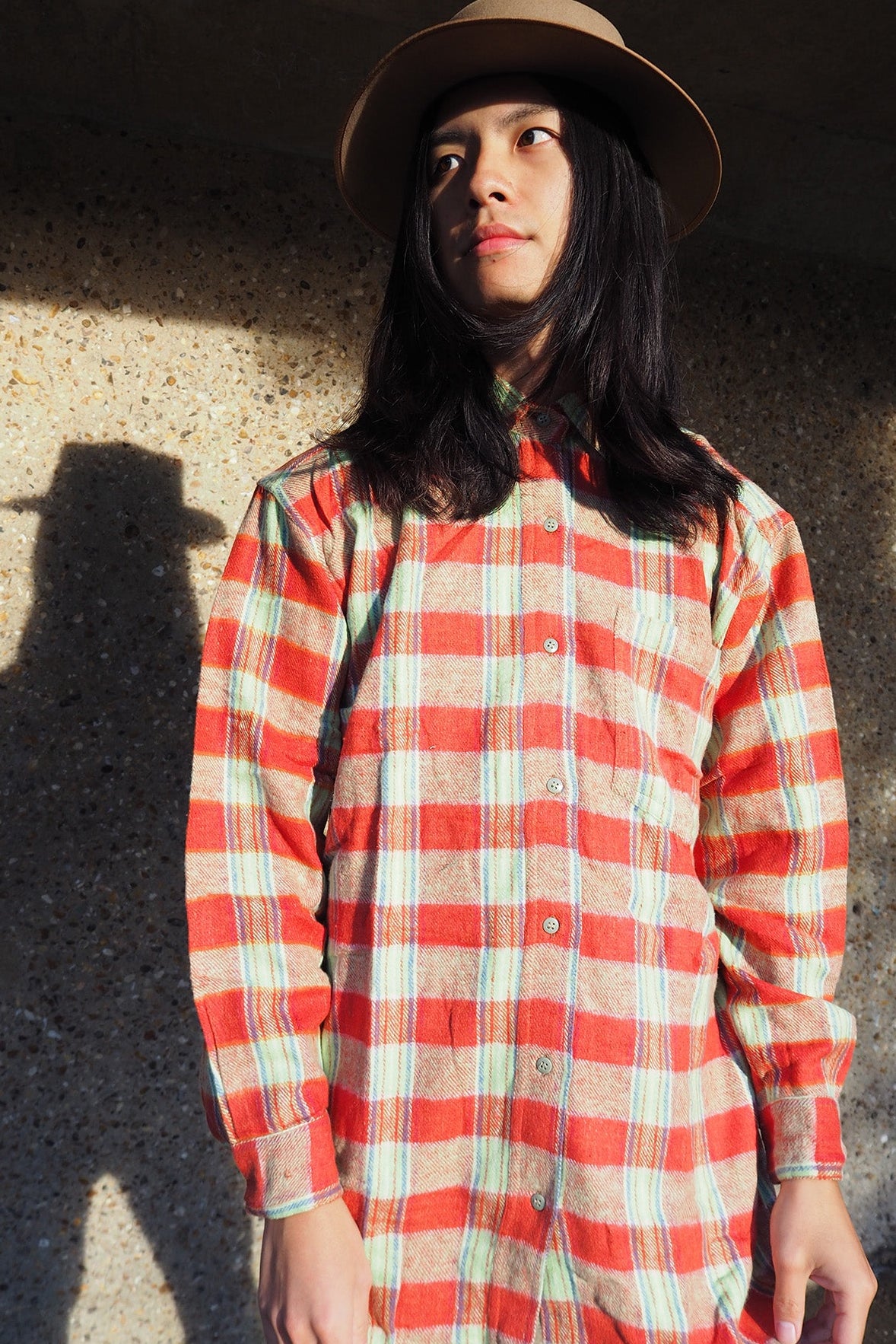 Deadstock Flannel Check Shirt NEW INDIA'S | Vintage Men's Shirt