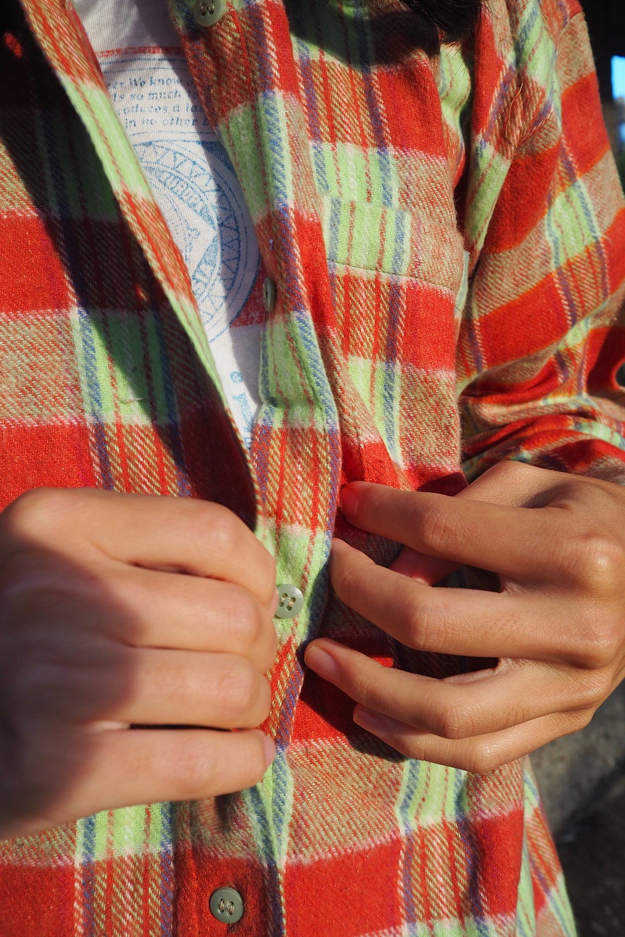 Deadstock Flannel Check Shirt NEW INDIA'S | Vintage Men's Shirt