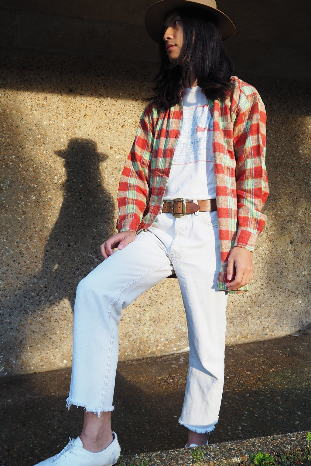 Deadstock Flannel Check Shirt NEW INDIA'S | Vintage Men's Shirt