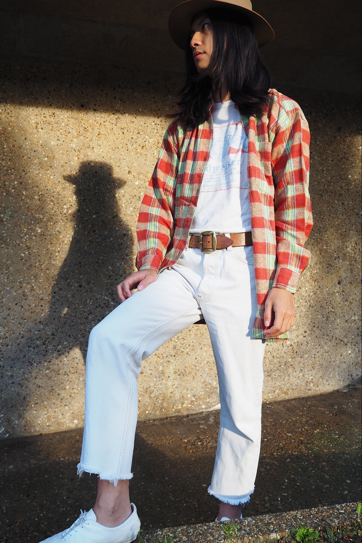 Deadstock Flannel Check Shirt NEW INDIA'S | Vintage Men's Shirt