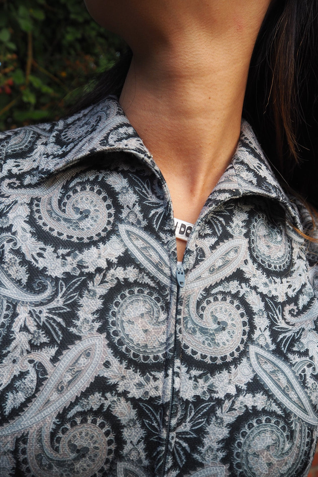 70's Paisley Dress Britain Vintage | Polyester Easy Care Dress