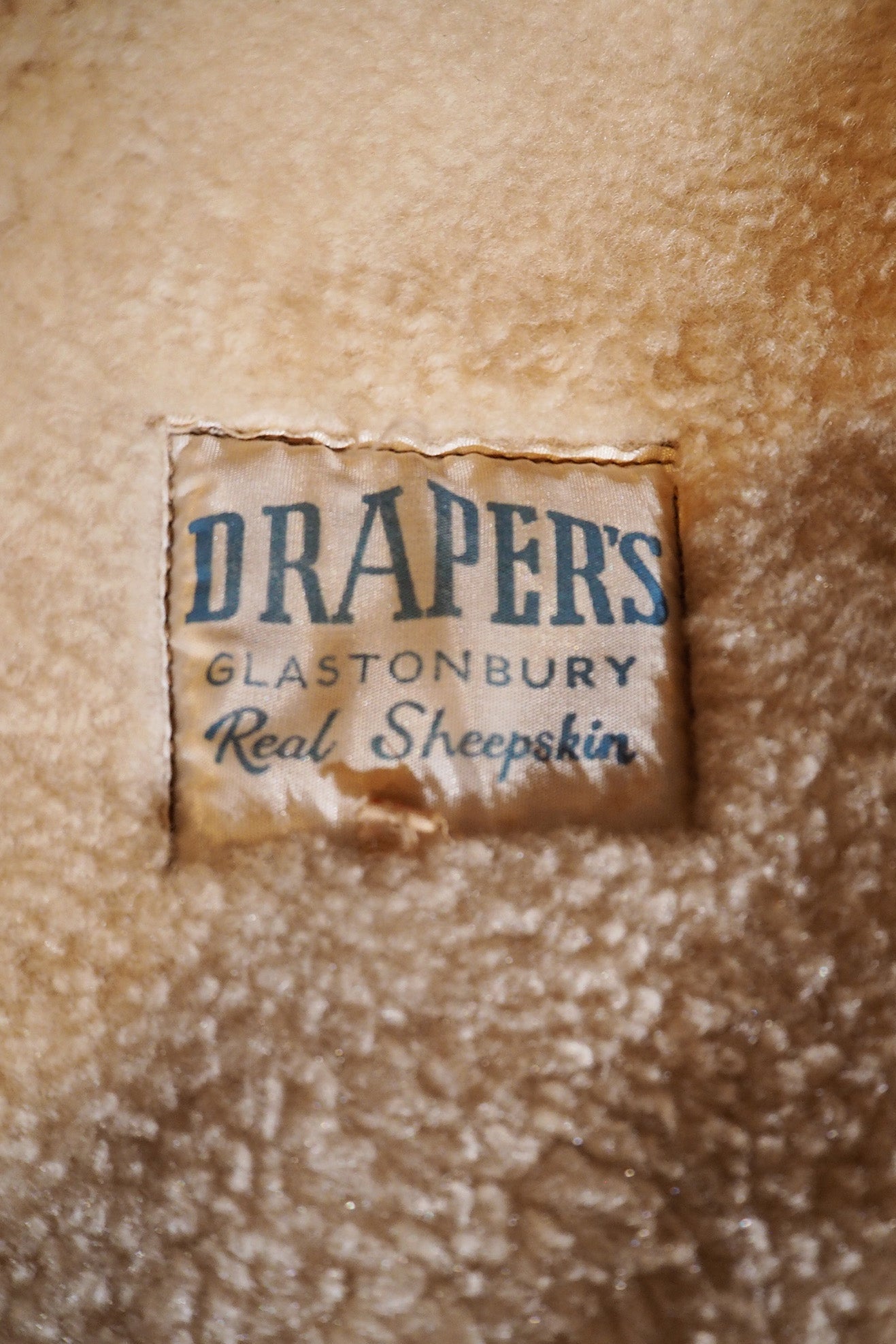 Mouton Coat Drapers Glastonbury | Vintage Sheepskin Coat Men’s