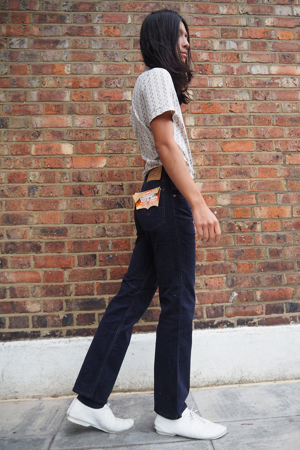 Levi's 716-1517 Deadstock Corduroy Pants 70's | Student Line Navy W29