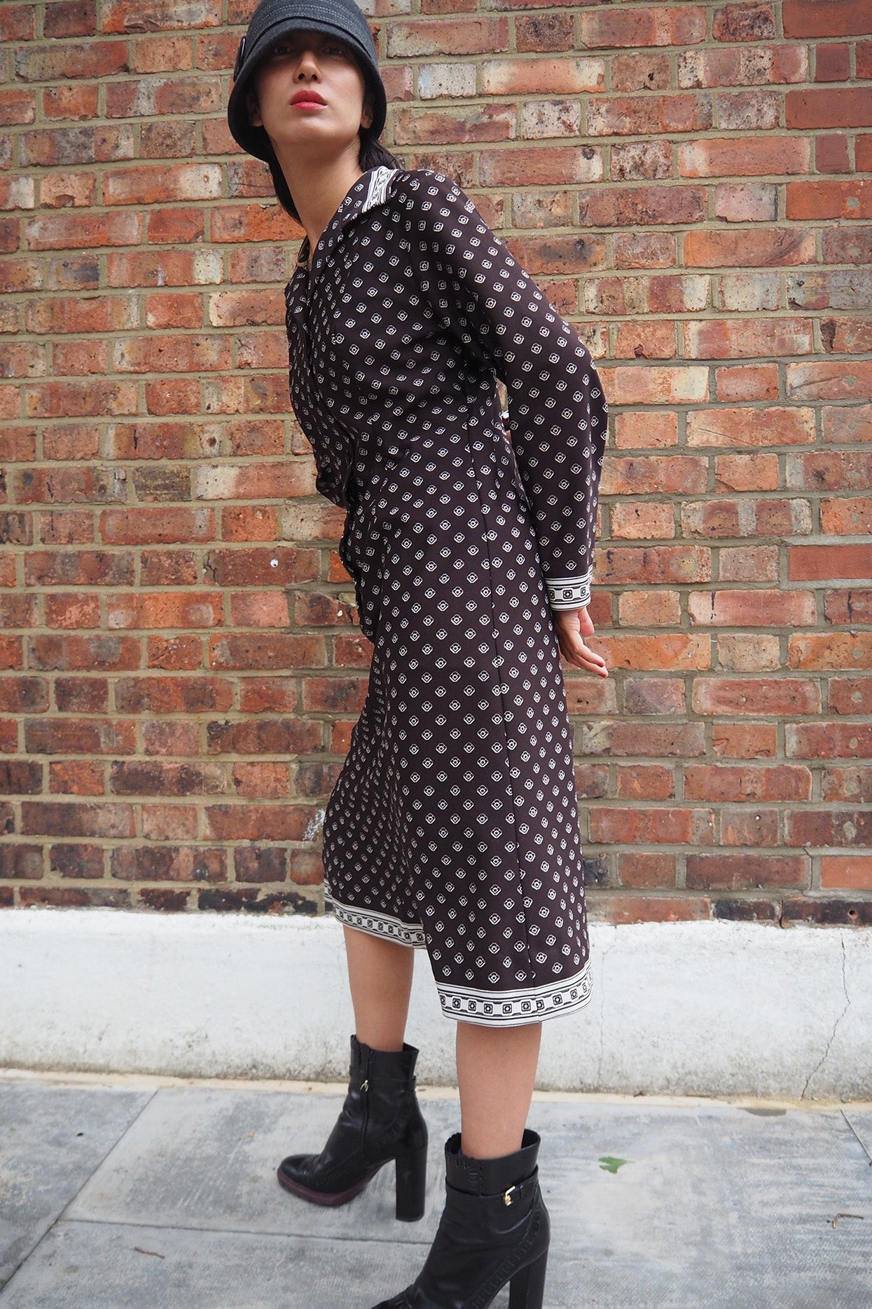 50s style Wool Hat Suzanne Bettley London | Vintage Cloche Hat