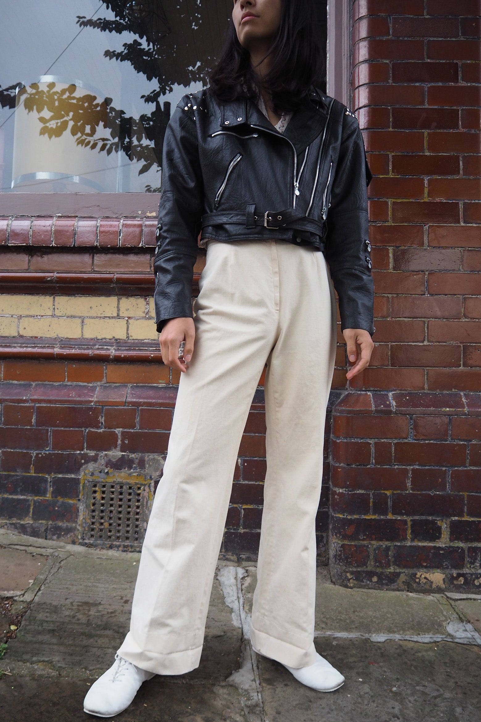 70's White Flare Pants｜ホワイトフレアパンツ ロックスタースタイル