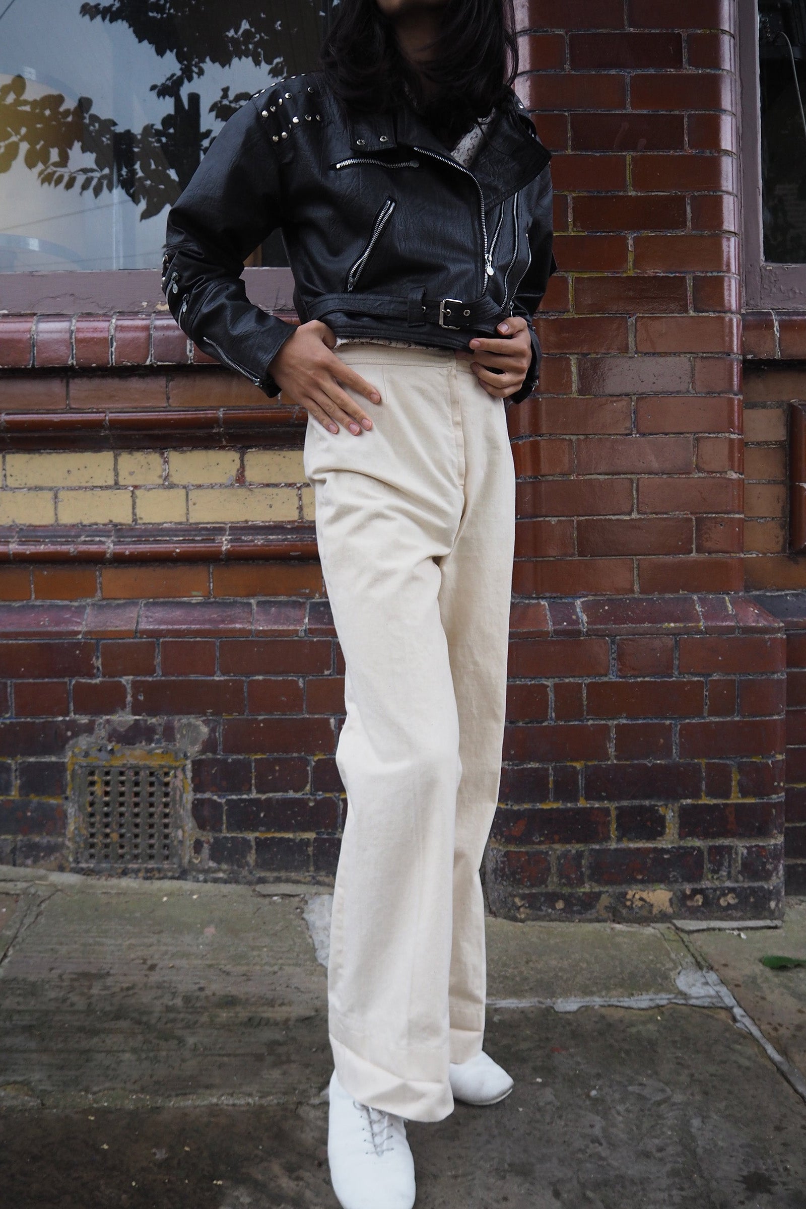70's White Flare Pants｜ホワイトフレアパンツ ロックスタースタイル