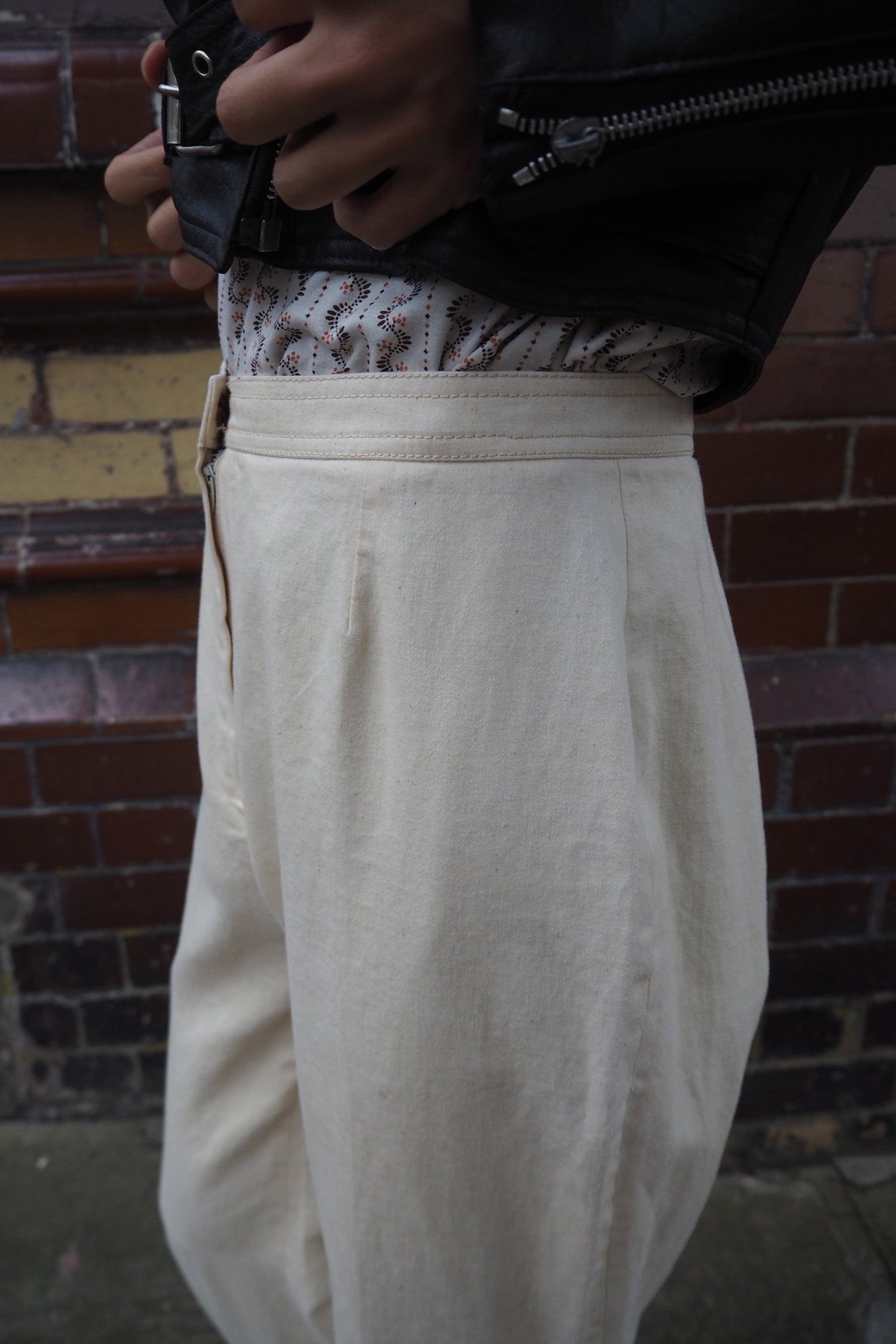 70's White Flare Pants｜ホワイトフレアパンツ ロックスタースタイル