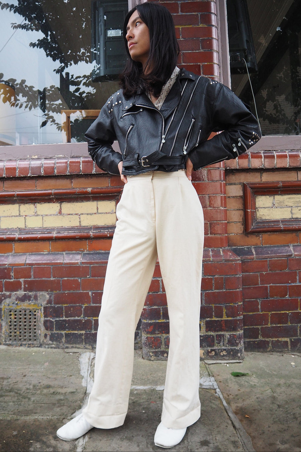70's White Flare Pants Vintage | Rock Star Style Bell Bottoms