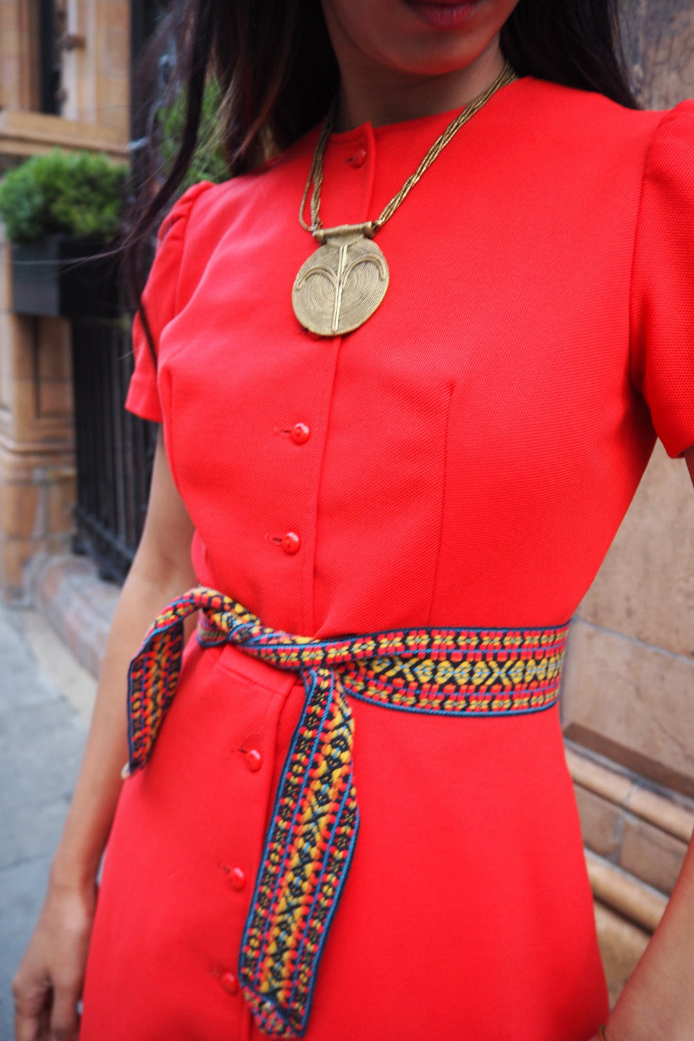 Late 50's dress|Red mini dress