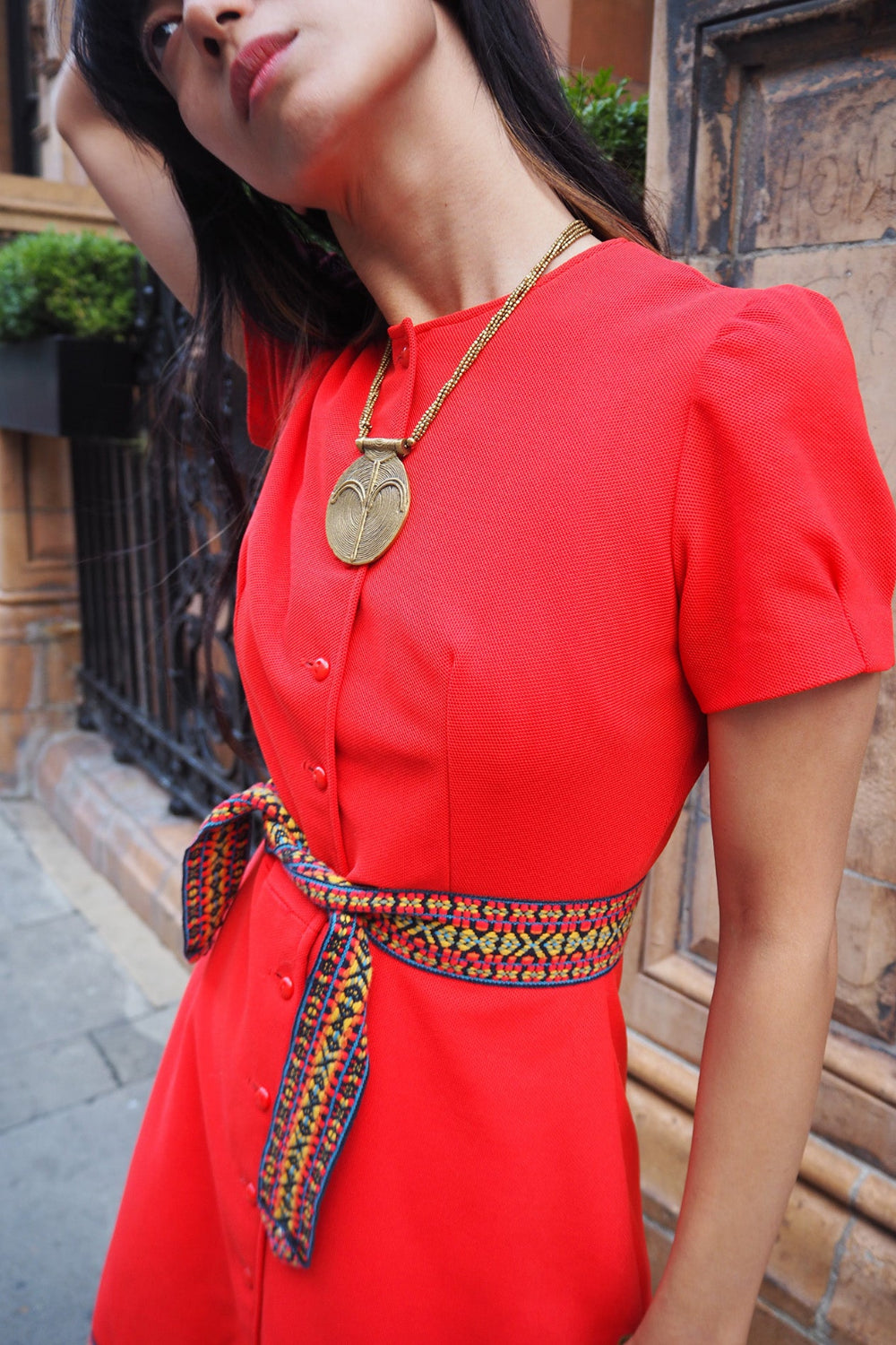 Late 50's dress|Red mini dress