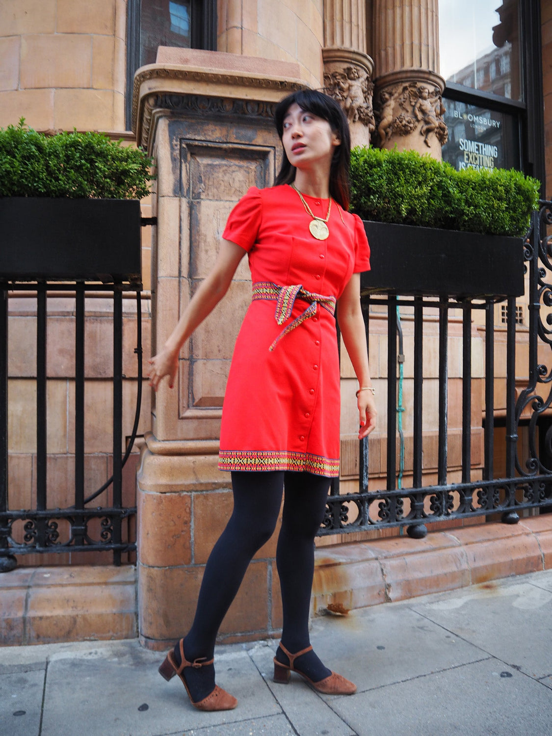 Late 50's dress|Red mini dress