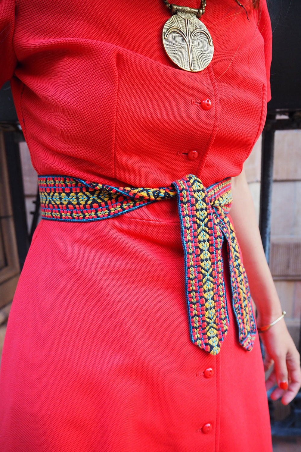 Late 50's dress|Red mini dress