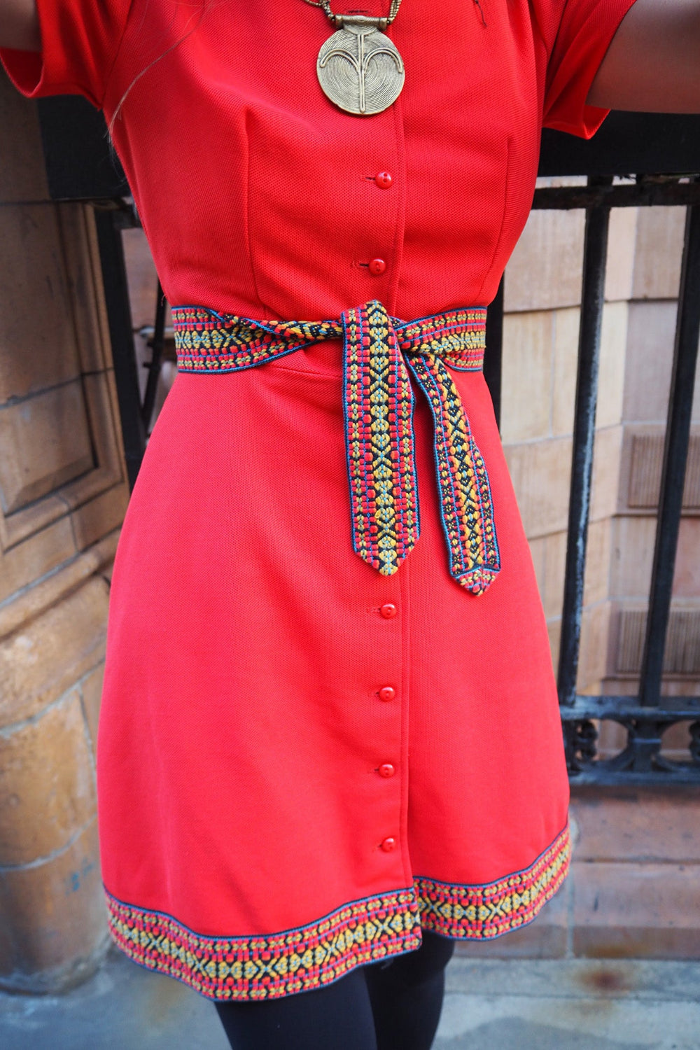 Late 50's dress|Red mini dress