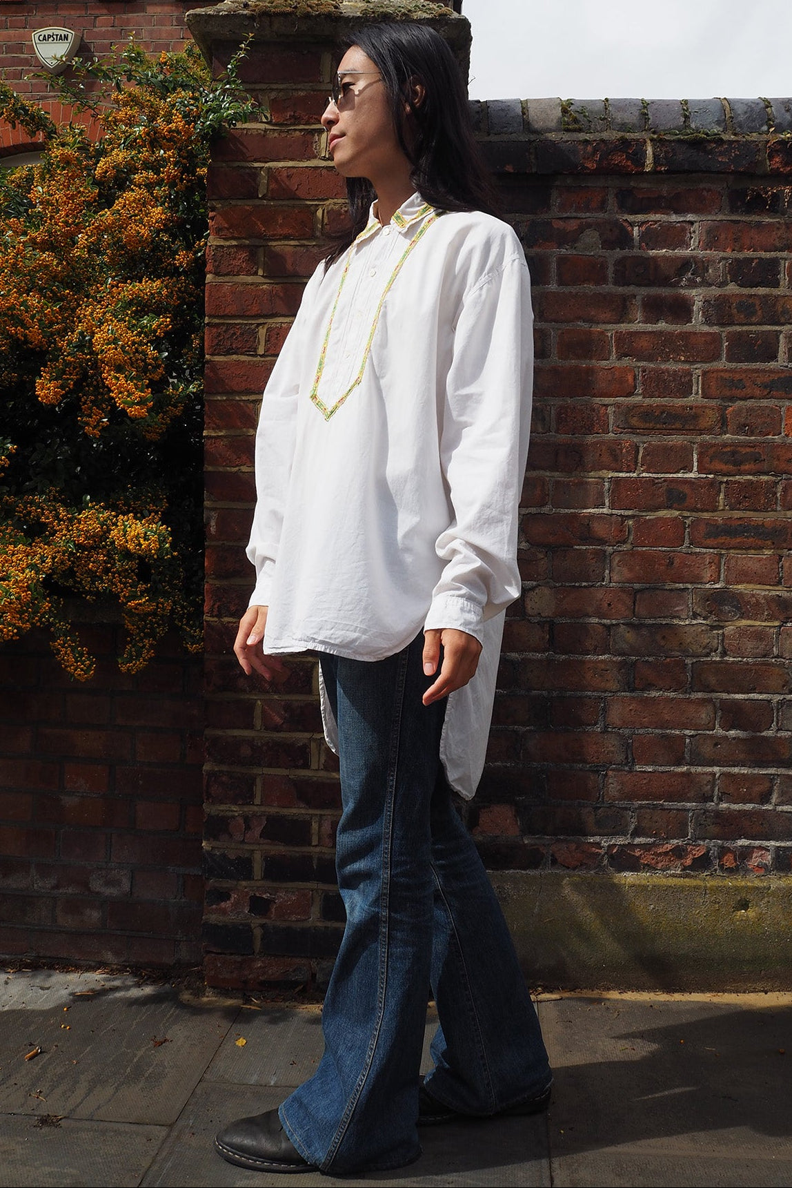 70's Italian Shirt Tavarner&co | Hippie Style Tyrolean Tape Vintage