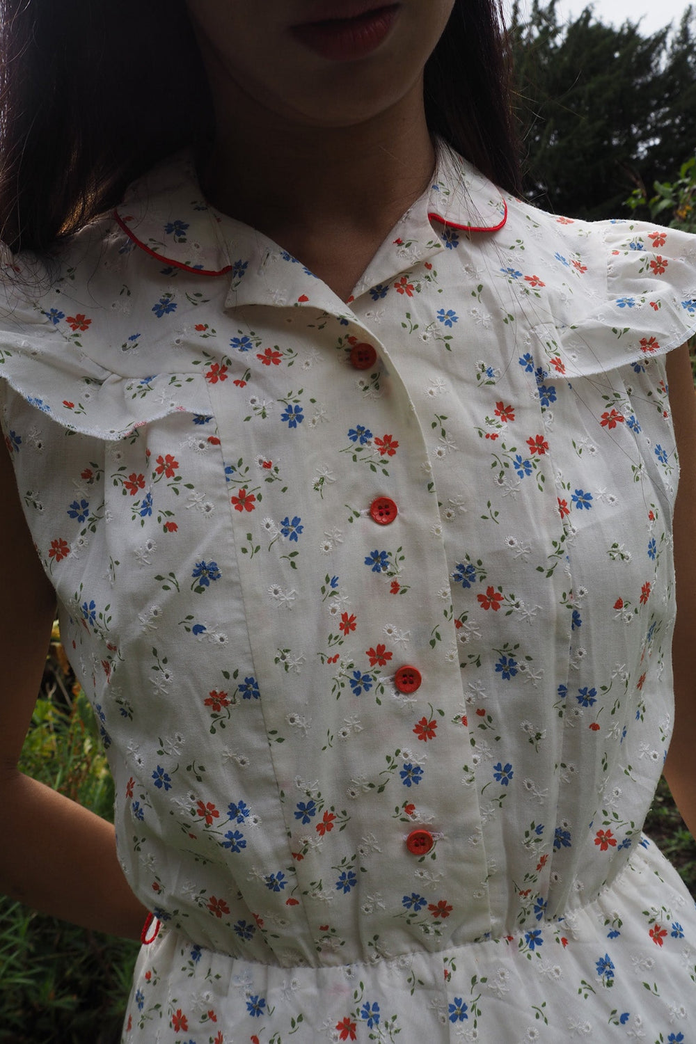 70's Girly ruffle dress