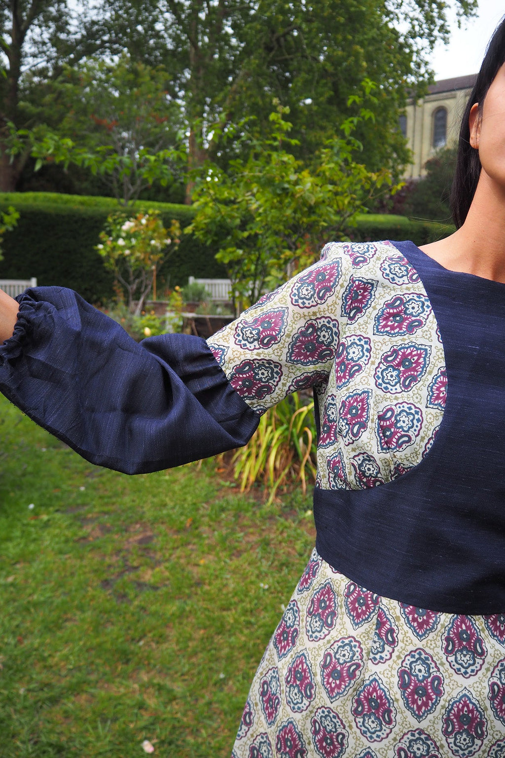 70's Paisley Dress | EN Peteen MODEL | Bohemian Maxi Dress