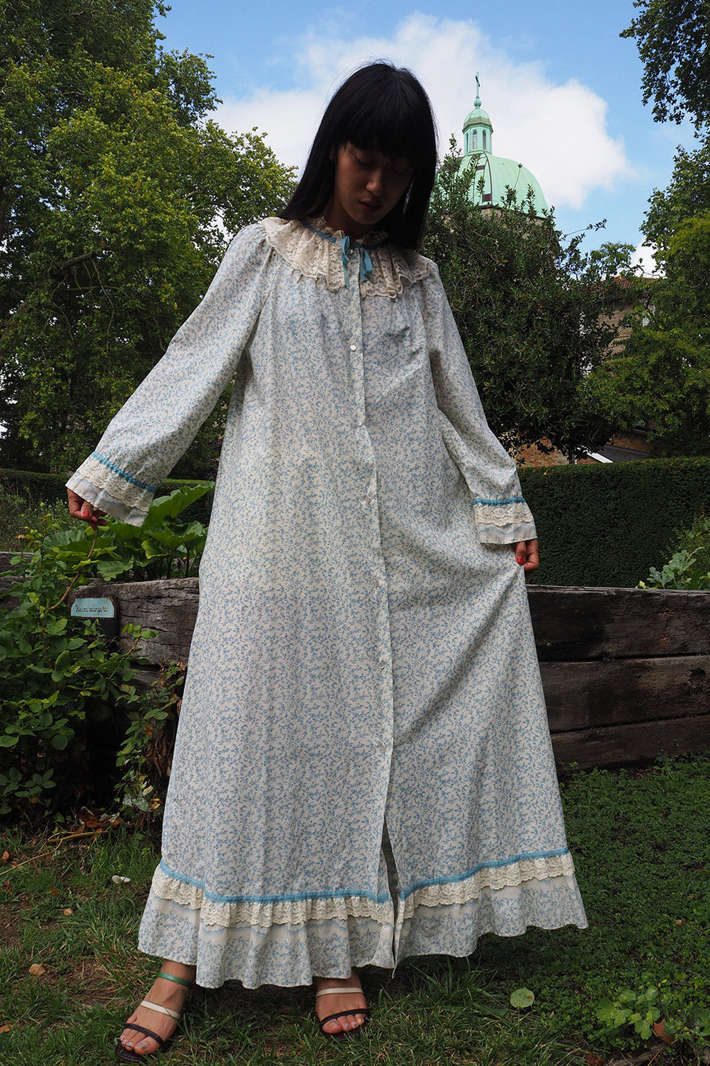 70's Night Gown St.Michael UK | Vintage Lace Dress