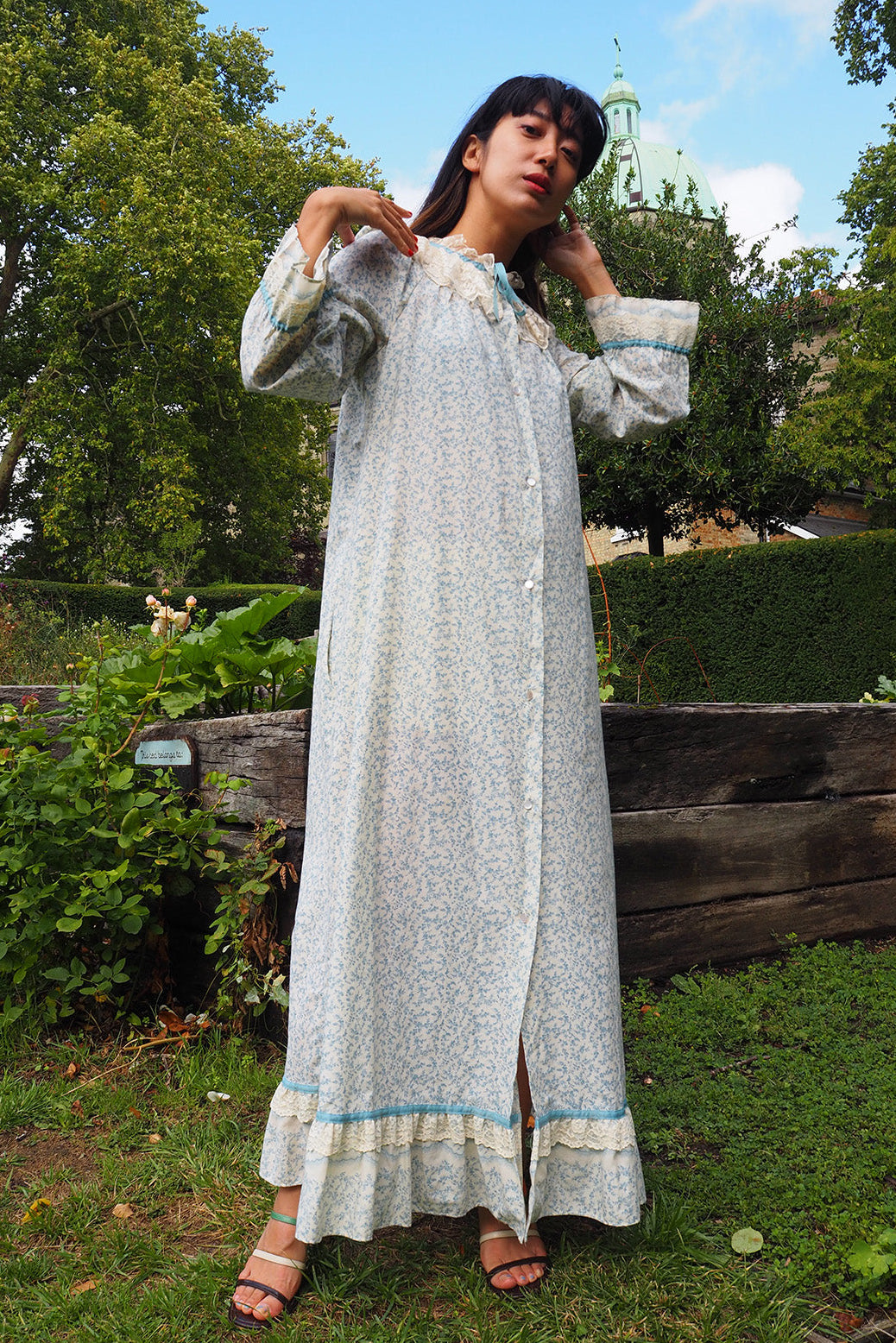 70's Night Gown St.Michael UK | Vintage Lace Dress