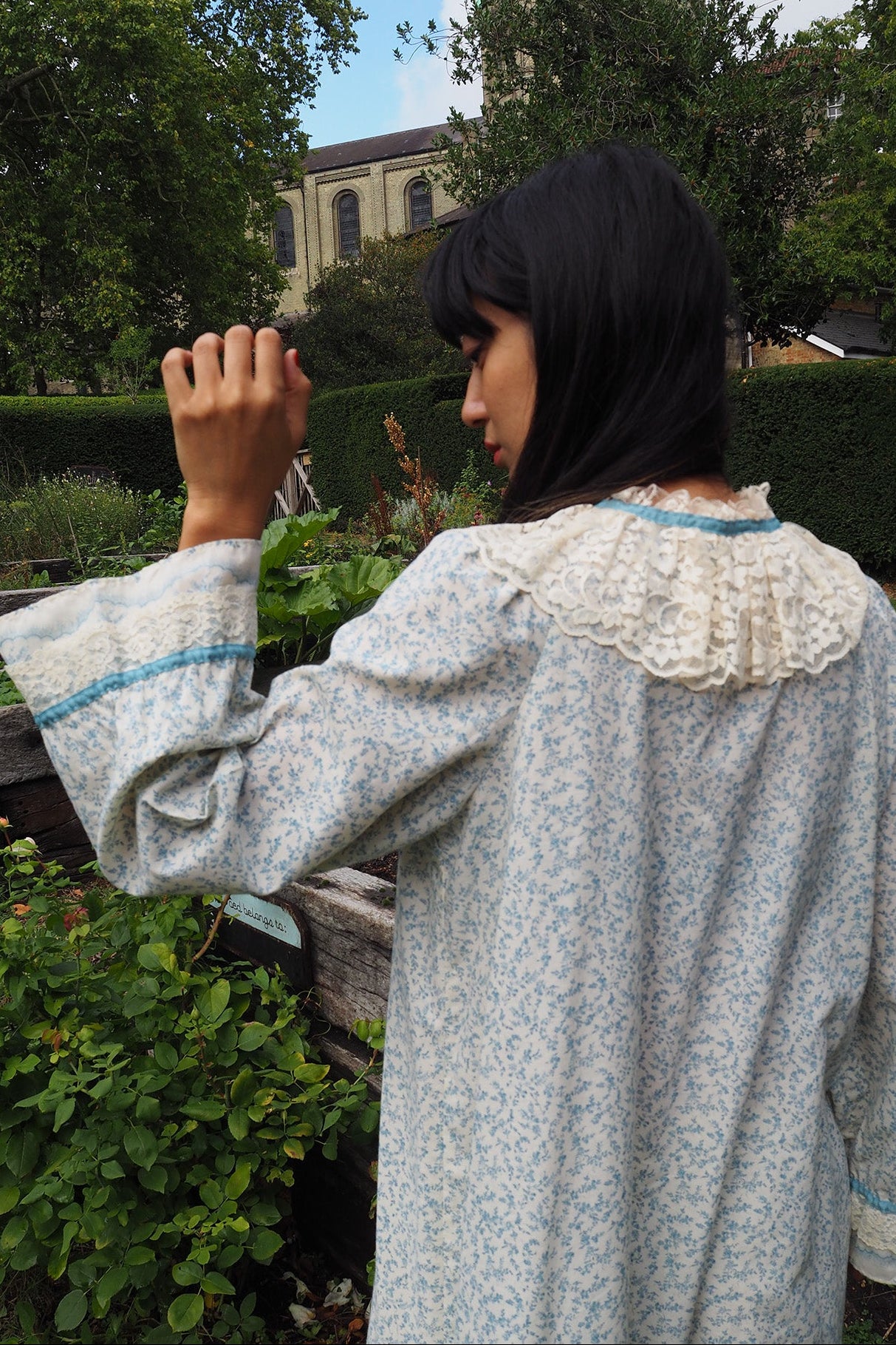 70's Night Gown St.Michael UK | Vintage Lace Dress