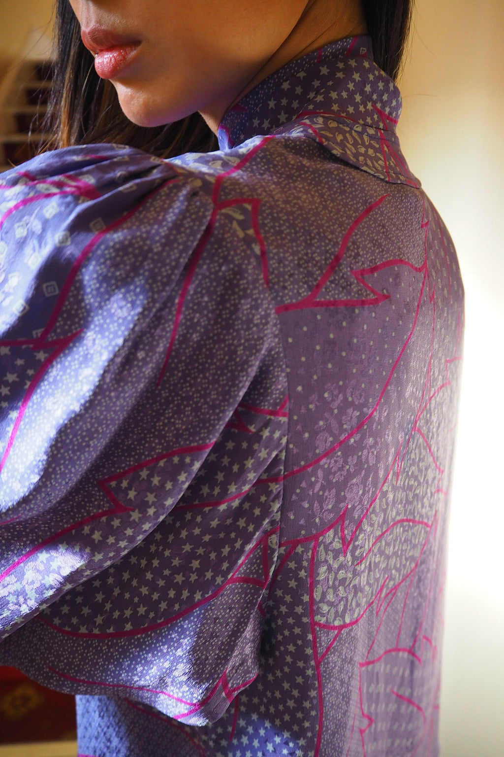 70's Silk Set Up | Caroline Charles London | Vintage 2-Piece