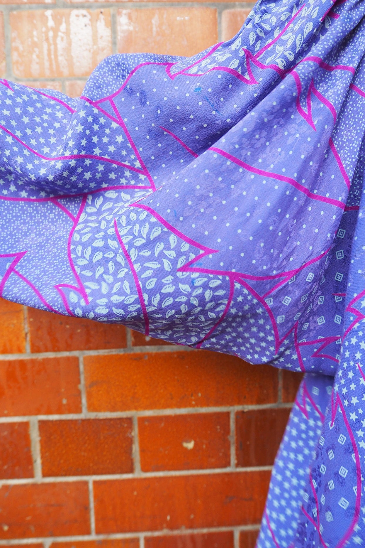 70's Silk Set Up | Caroline Charles London | Vintage 2-Piece