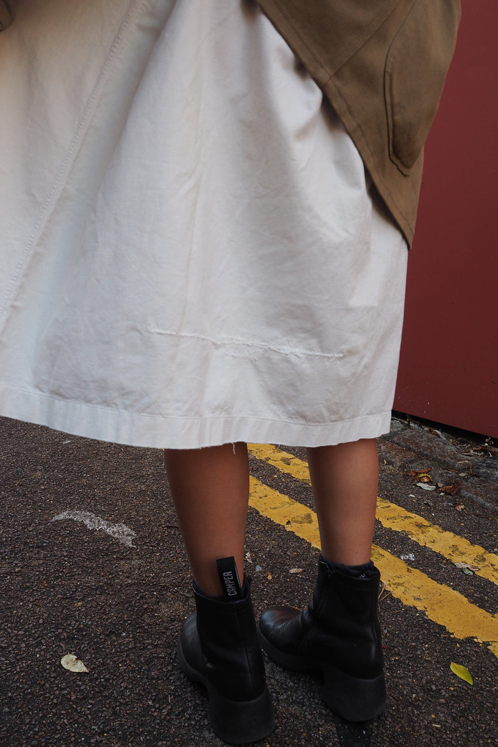 50's Vintage Rare Find White Cotton Dress with Y.G Embroidery