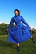 70's Royal Blue Suit | Caroline Charles London | Vintage 3-Piece