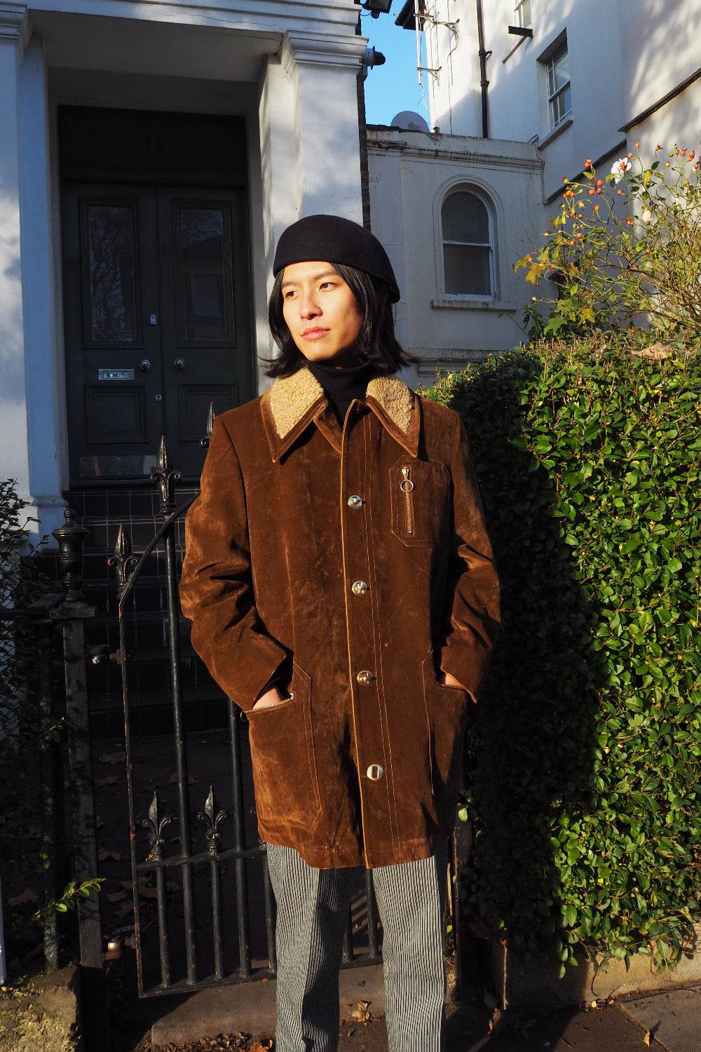 70's London Fog Suede Coat | Shearling Lined Vintage Outerwear