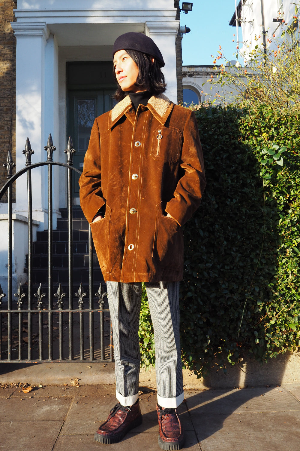 70's London Fog Suede Coat | Shearling Lined Vintage Outerwear