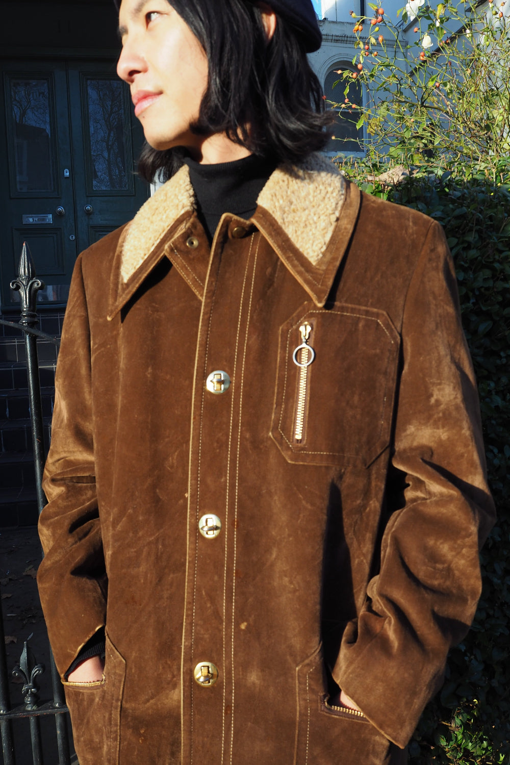 70's London Fog Suede Coat | Shearling Lined Vintage Outerwear