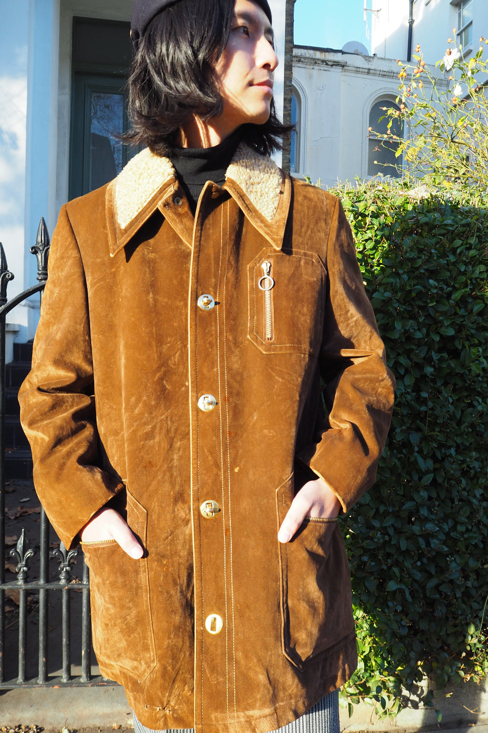 70's London Fog Suede Coat | Shearling Lined Vintage Outerwear
