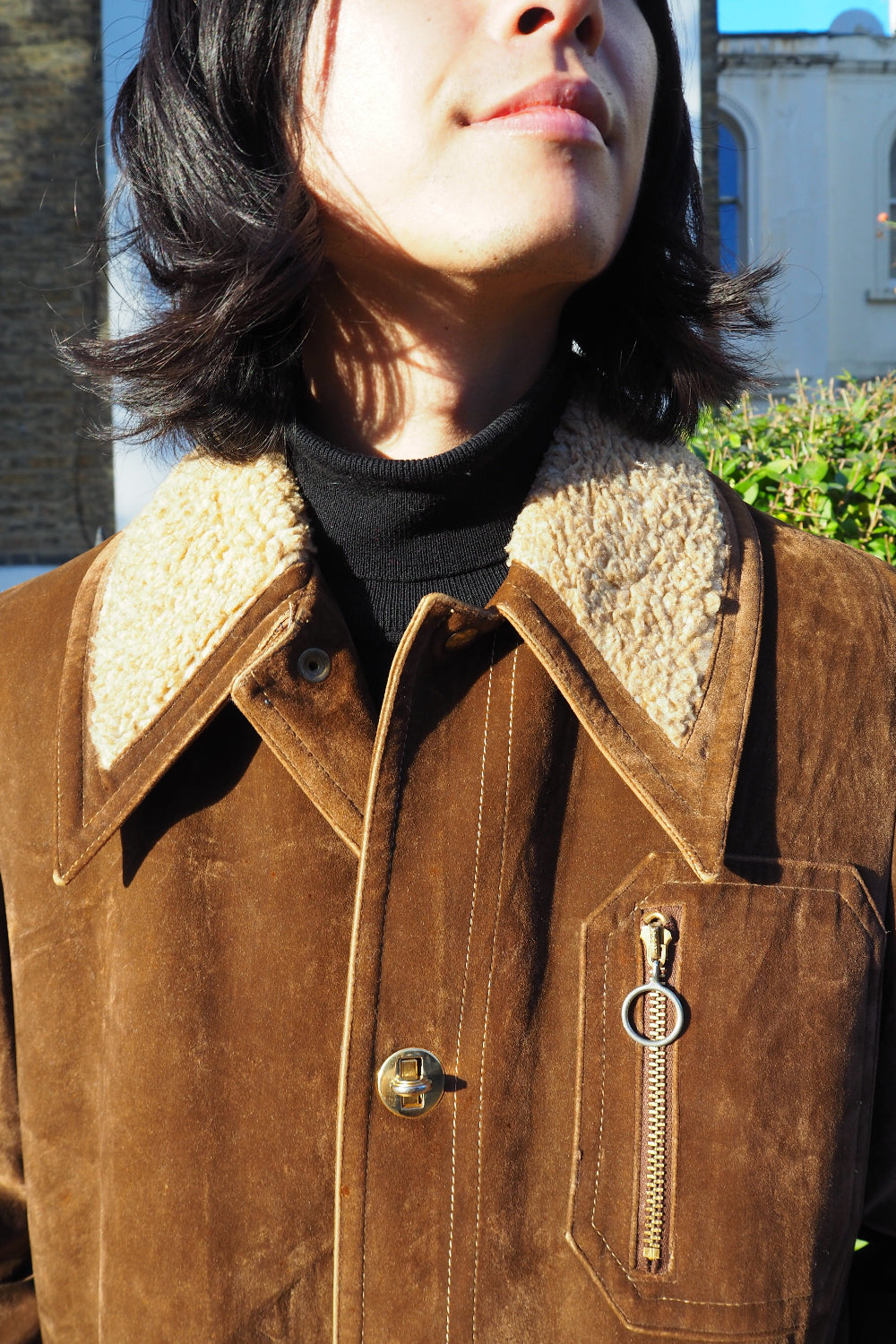 70's London Fog Suede Coat | Shearling Lined Vintage Outerwear