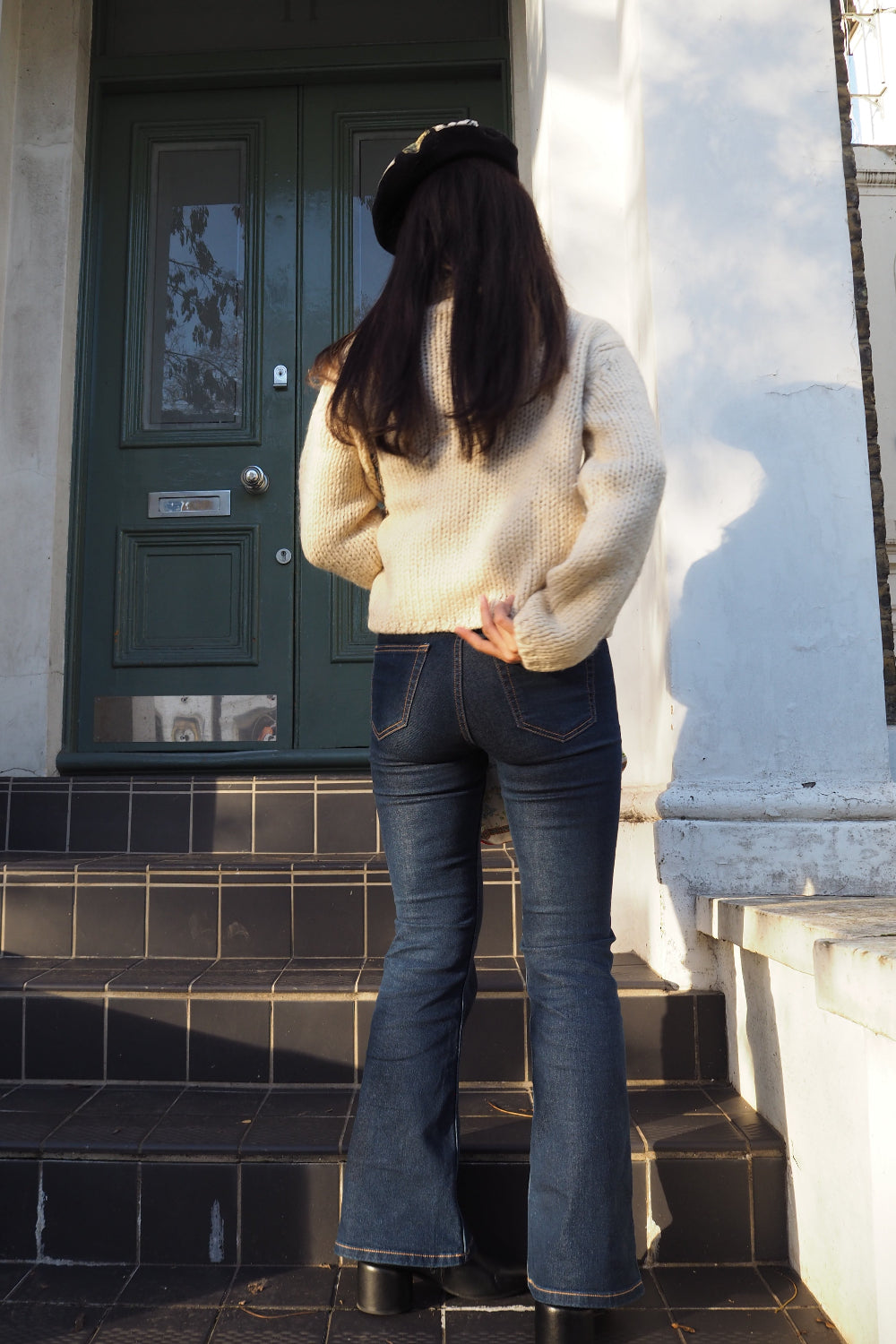 90's Claudia Strater COPINES Chunky Knit | Dutch Vintage High Neck