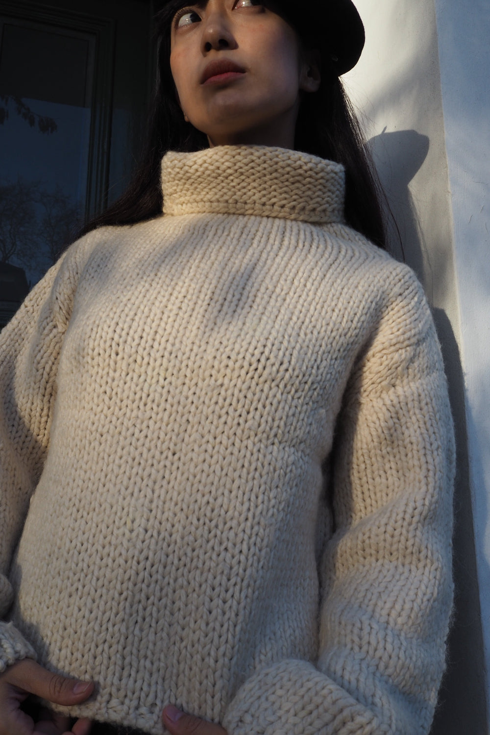 90's Claudia Strater COPINES Chunky Knit | Dutch Vintage High Neck