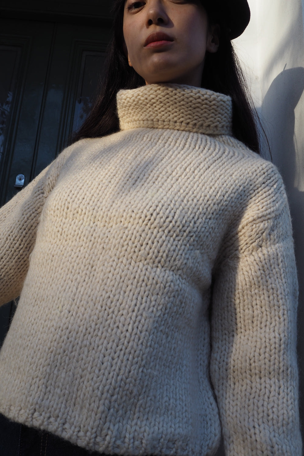 90's Claudia Strater COPINES Chunky Knit | Dutch Vintage High Neck