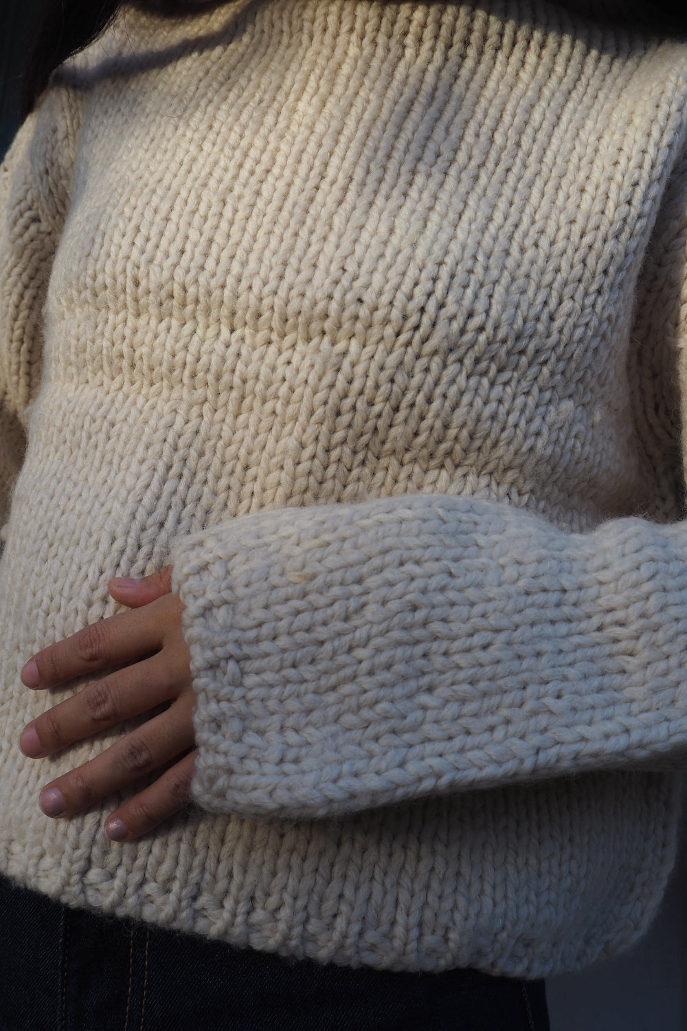 90's Claudia Strater COPINES Chunky Knit | Dutch Vintage High Neck