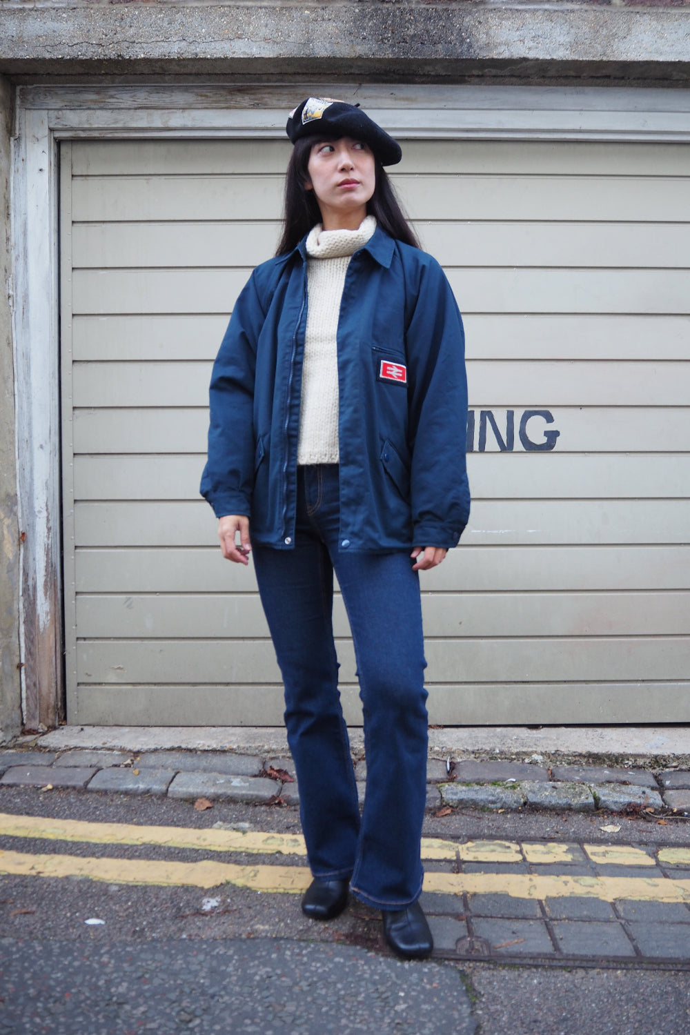 British Rail Train Jacket | National Rail Double Arrow Logo Vintage