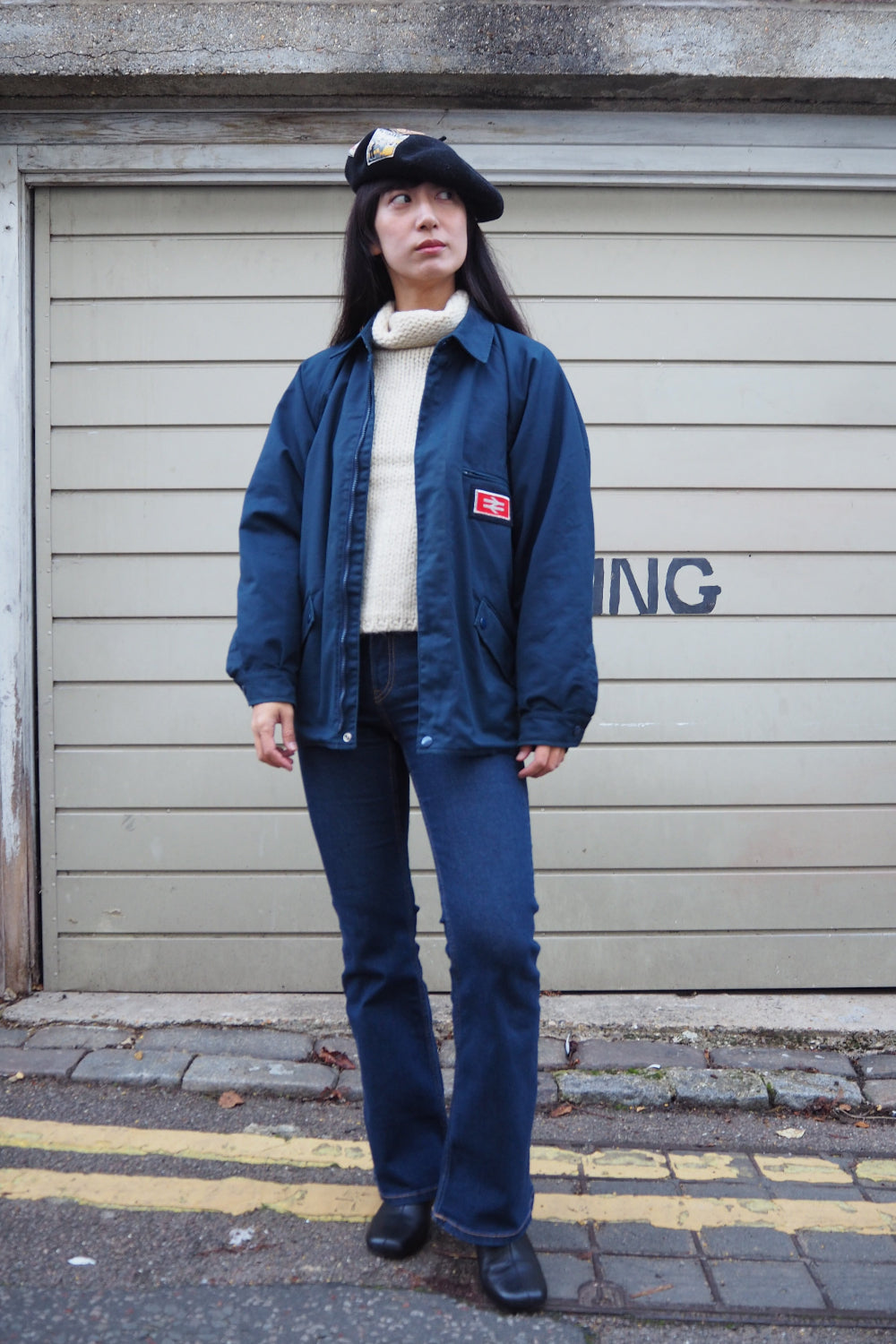 90's Claudia Strater COPINES Chunky Knit | Dutch Vintage High Neck