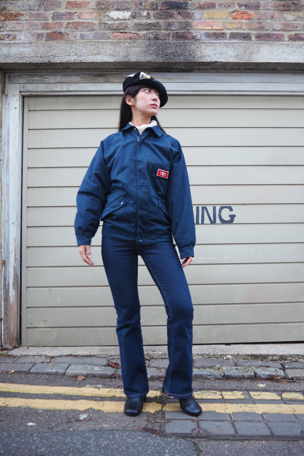 British Rail Train Jacket | National Rail Double Arrow Logo Vintage
