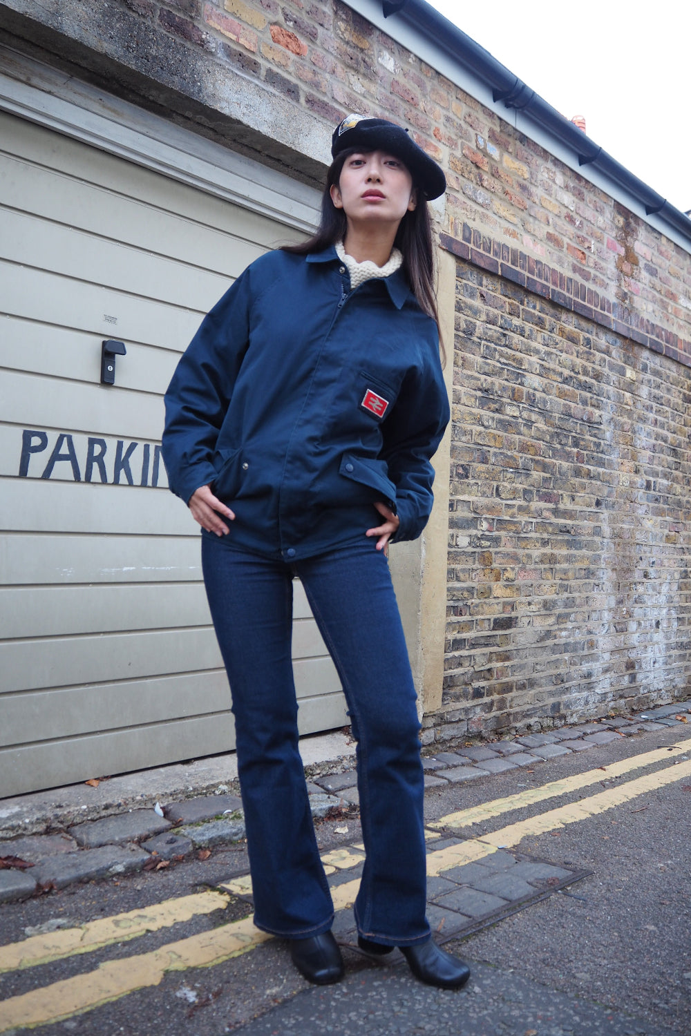 British Rail Train Jacket | National Rail Double Arrow Logo Vintage