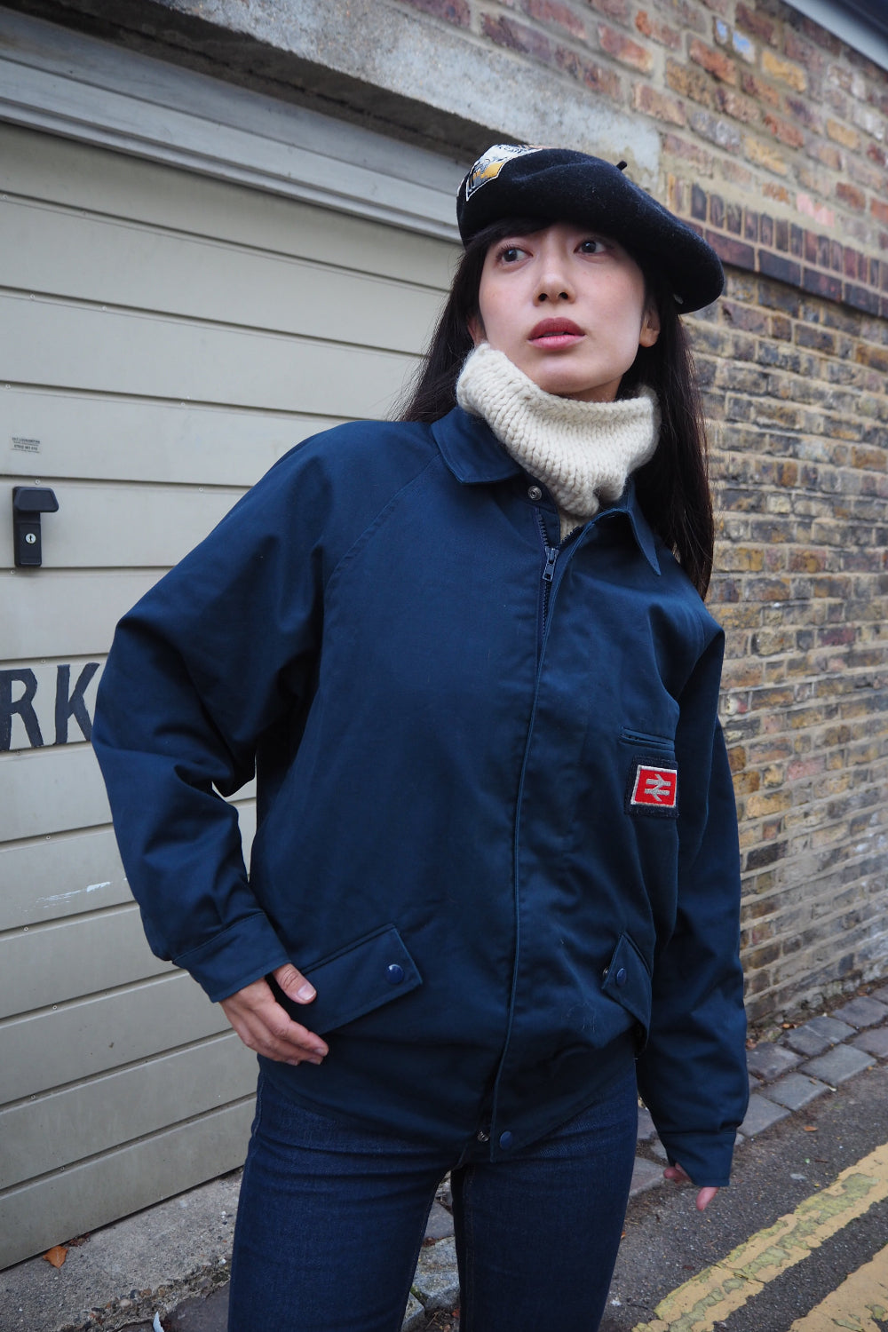 British Rail Train Jacket | National Rail Double Arrow Logo Vintage